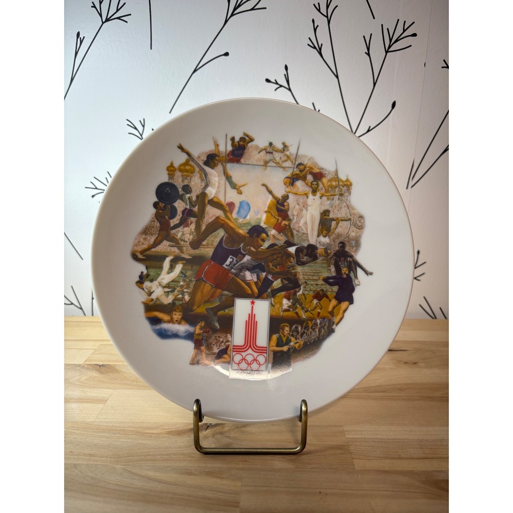 Viletta 1980 Moscow Summer Olympic Games Commemorative Plate Alton S Tobey 3045A